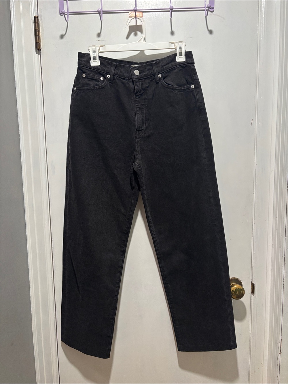 OZMA straight leg high rise jeans size 26